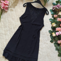 Малка черна рокличка на Espirit С / М, снимка 1 - Рокли - 44666834