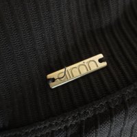 Aimin Black Ribbed Seamless Biker Shorts, снимка 2 - Клинове - 44500489