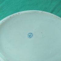 Български порцелан голяма елипсовидна купа, снимка 8 - Чинии - 33753985