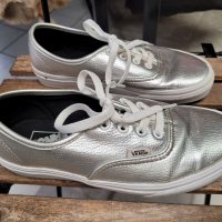 Промо!! Vans Metallic silver sneakers US 7, снимка 6 - Кецове - 35477092