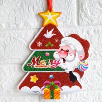 2556 Коледна украса за стена Камбанки Merry Christmas, 13см, различни модели, снимка 5 - Декорация за дома - 35072107