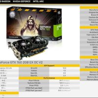 Видеокарта KFA2 GeForce GTX 760 EX OC 2GB, снимка 4 - Видеокарти - 42851694