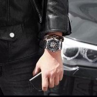 Механичен мъжки часовник Skeleton Watches, снимка 2 - Мъжки - 31045838