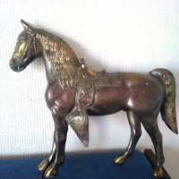 Стара статуя на кон,изработена от бронз., снимка 2 - Антикварни и старинни предмети - 38365299