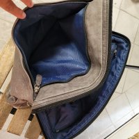 Естествена кожа унисекс чанта PICARD, графитеносива, с три прегради ( 202 $ в интернет сайтове), снимка 7 - Чанти - 37767658