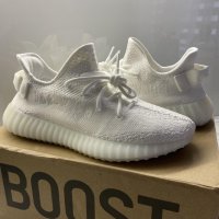 adidas Yeezy Boost 350 V2 Cream/Triple White Обувки+ Кутия, снимка 1 - Маратонки - 36980963