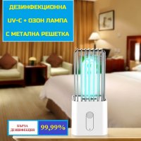 ДЕЗИНФЕКЦИОННА UV-C + Озон Лампа с Метална Решетка - Разпродажба със 70% Намаление, снимка 7 - Други - 29399376