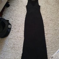 Дълга рокля в черно, снимка 4 - Рокли - 16214339