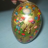 Папие маше старо яйце кутийка за великденска украса, снимка 10 - Антикварни и старинни предмети - 36896803