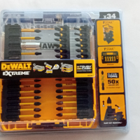 Комплект накрайници Dewalt -34 части, пластмасова кутия, снимка 6 - Отвертки - 39966828