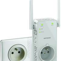 Разширител на обхват Wi-Fi NetGear EX6130-100PES, двулентов, AC 1200, 802.11 ac, бял, снимка 2 - Рутери - 44601254