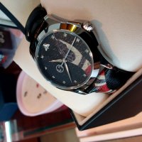 GUCCI Snake Insignia Leather Strap Watch, 40mm-50%, снимка 6 - Дамски - 36035230