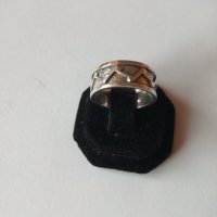 Сребърна пръстен халка - 925 сребро, снимка 1 - Пръстени - 30683942