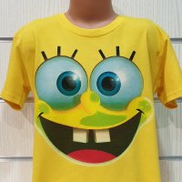 Нова детска тениска с дигитален печат Спондж боб, SpongeBob, снимка 6 - Детски тениски и потници - 31690982