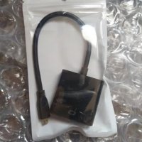 Micro HDMI към VGA, снимка 1 - Кабели и адаптери - 30422507