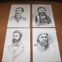 Лот портрети на български революционери, графики, снимка 1 - Картини - 38817361