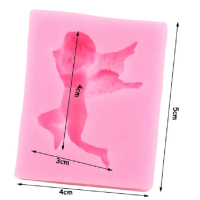 Силиконов молд – летящо ангелче, снимка 2 - Форми - 44509670
