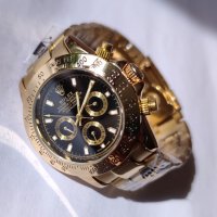 Дамски луксозен часовник Rolex Daytona Oyster Perpetual Cosmograph Gold 40 mm. Original box , снимка 3 - Дамски - 32832885