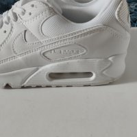 Нови Nike Air Max 90 Triple White Дамски Маратонки Номер 40,5 / 25,5см, снимка 3 - Маратонки - 44473593