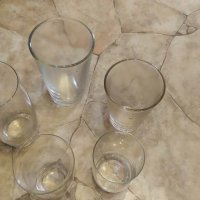 Старинни стъклени чаши, снимка 1 - Антикварни и старинни предмети - 29328401