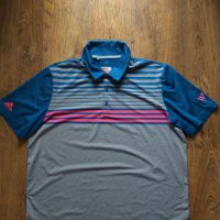 adidas Ultimate365 3-Stripes Heathered Polo Shirt - страхотна мъжка тениска, снимка 6 - Тениски - 40882871