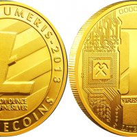 25 Лайткойн монета / 25 Litecoin ( LTC ) - Златист, снимка 1 - Нумизматика и бонистика - 39152904