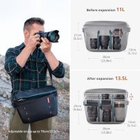 Нова PGYTECH OneMo Sling  Водоустойчива Чанта за Фотоапарат 11L-13.5L DSLR , снимка 3 - Чанти, стативи, аксесоари - 42878394