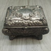 посребрена барокова кутийка, снимка 1 - Други ценни предмети - 39502139
