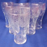 Стъклени чаши кока кола, прозрачни, снежинки , снимка 9 - Колекции - 42671904