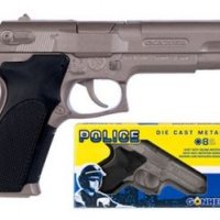 Пистолет с капси Gonher, полицейски пистолет, метален 45-0, снимка 1 - Други - 37807659