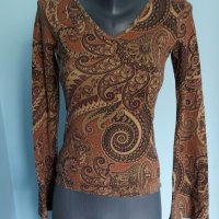 Еластична брандова блуза с дълъг ръкав "Zara"® basic / универсален размер , снимка 2 - Блузи с дълъг ръкав и пуловери - 36638736