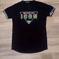 Мъжка тениска код 908 - черна, снимка 1 - Тениски - 44150281