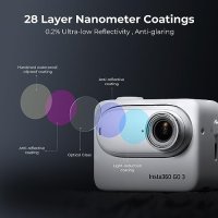 Нови K&F 4 броя ND филтри за камера Insta360 GO 3 неутрална плътност, снимка 2 - Обективи и филтри - 42119449