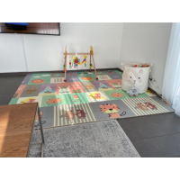4129  Сгъваемо детско килимче за игра, топлоизолиращо 180x200х1см - Мече и горски животни, снимка 4 - Други - 44793207