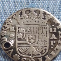 Сребърна монета 2 реала 1736г. Филип пети Севиля Испания 13647, снимка 7 - Нумизматика и бонистика - 42891010