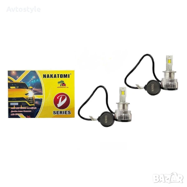 LED крушки Nakatomi  D2S/D2R  комплект , 12V , снимка 1
