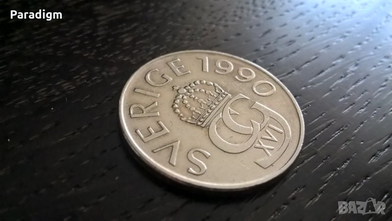 Mонета - Швеция - 5 крони | 1990г., снимка 1