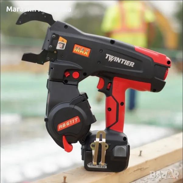 Акумулаторна машина за връзване на арматура MAX TWINTIER RB611T, Япония, снимка 1