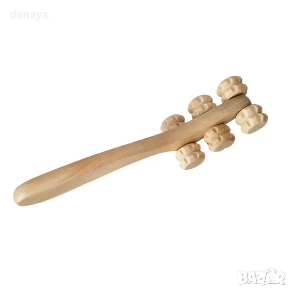 5236 Дървен ролков масажор за бедра ръце и гръб, снимка 1