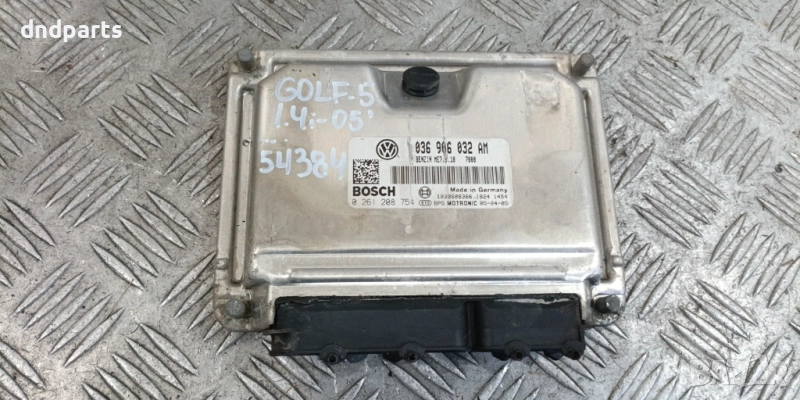 Компютър VW Golf 5 1.4i 2005г. 036906032AM 0261208754 EB	, снимка 1