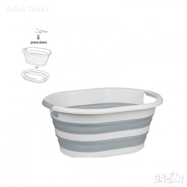 Леген, Пластмасов, Сгъваем, 38л., 63х44х27 см, снимка 1