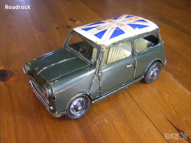 Mini Cooper метална количка ръчна изработка, снимка 1