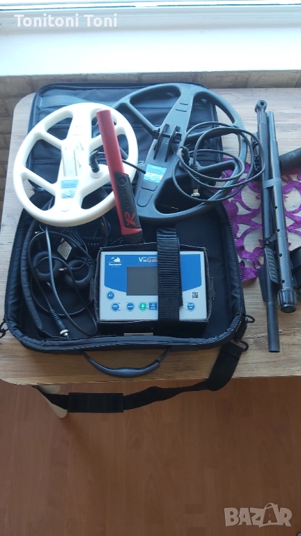 Професионален Металдетектор Via Gold A9 със 3 режима на работа 2D сканиране, ясна дискриминация,изме, снимка 1