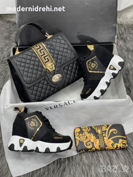 Дамска чанта портфейл и кецове Versace код 146, снимка 1