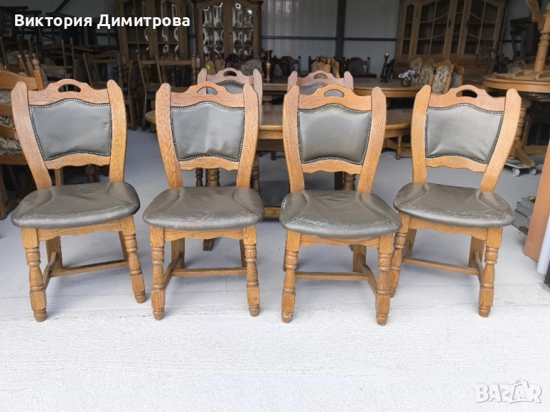 Комплект от 6 трапезни стола , снимка 1