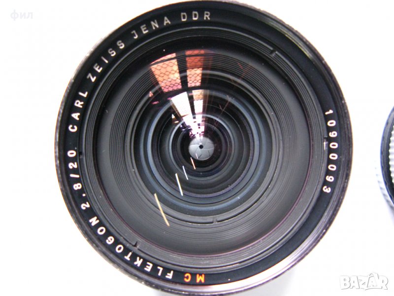 Обективи М42 - 58/2,0 и 20/2,8 за EOS Canon с адаптер с чип, снимка 1