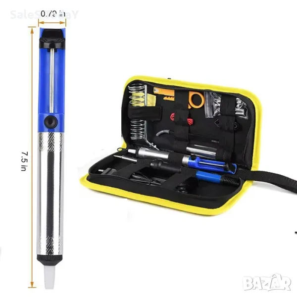 Поялник 100W, 220-230V + калъфче и аксесоари, снимка 1