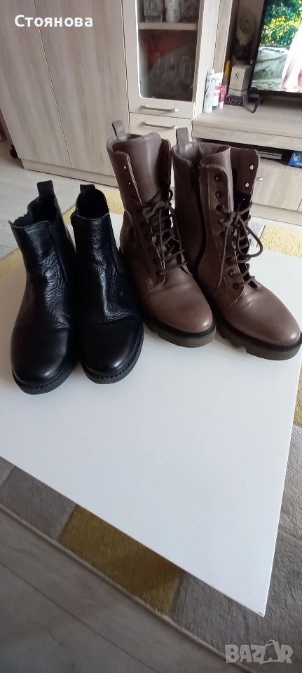 Естествена кожа боти , снимка 1