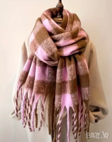Дамски зимен шал, нов, снимка 1