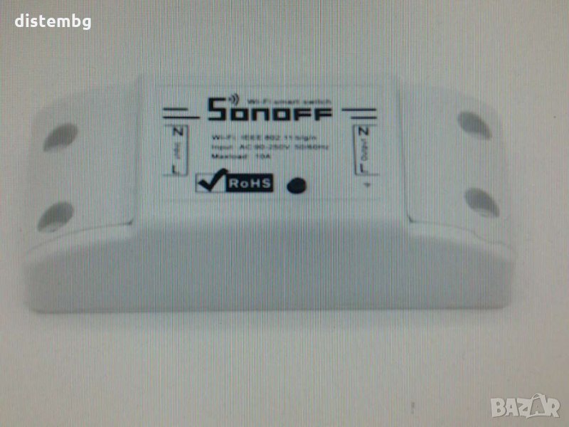 Smart превключвател Sonoff Basic WiFi с едно реле, Пластмаса, Бял, снимка 1